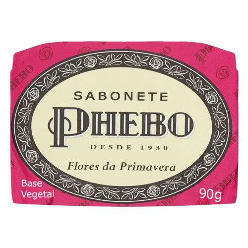 SABONETE EM BARRA VEGETAL FLORES DA PRIMAVERA PHEBO CARTUCHO 90G