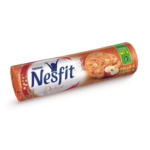 BISCOITO NESFIT 140G DELICE MACA CANELA