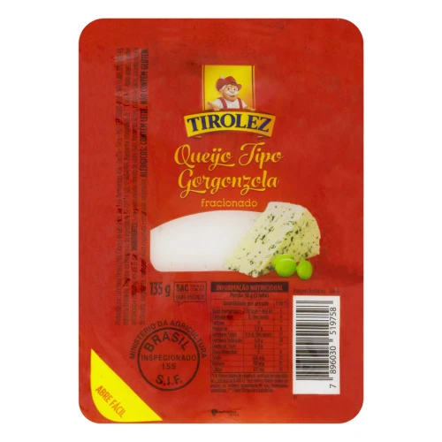 QUEIJO GORGONZOLA FRACIONADO TIROLEZ 135G
