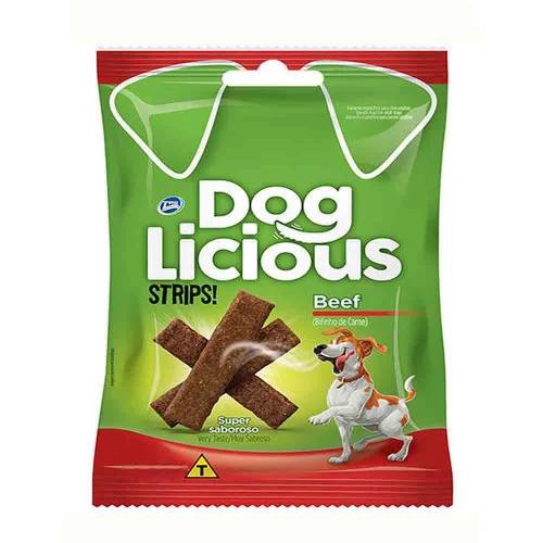 PETISCO DOGLICIOUS STRIPS CARNE 65G