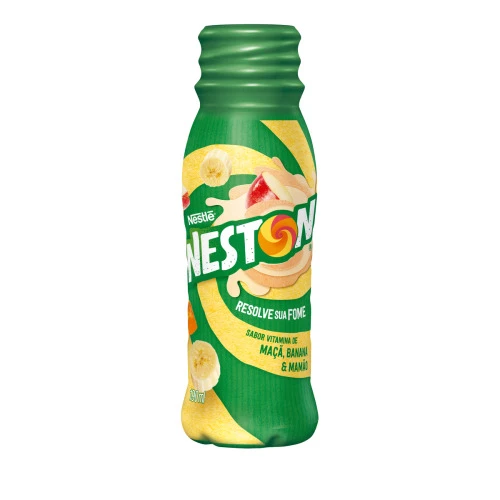 BEBIDA LÁCTEA VITAMINA DE MAÇÃ BANANA MAMÃO NESTLÉ NESTON FRASCO 190ML