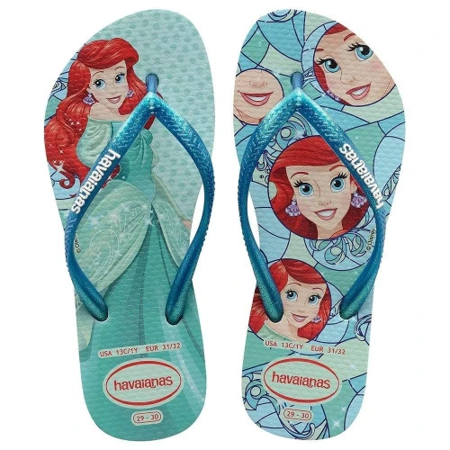 SANDALIA HAVAIANAS KIDS PRINCESS VERDE MENTOL