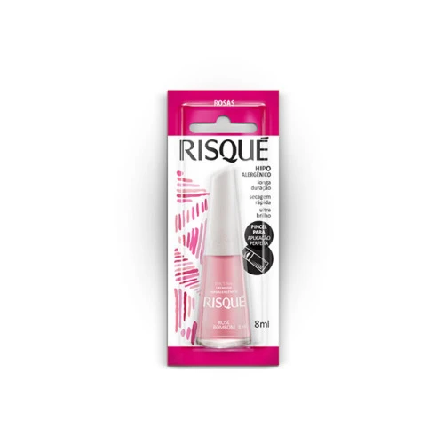 ESMALTE RISQUÉ CREMOSO ROSÊ BOM BLISTER 8ML