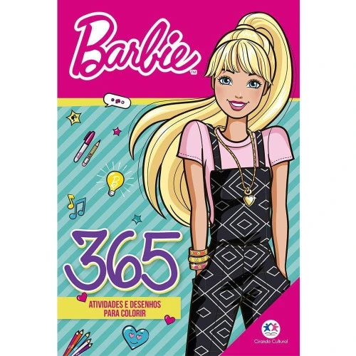LIVRO INFANTIL - BARBIE - 365 ATIVIDADES E DESENHOS PARA COLORIR - CIRANDA CULTURAL