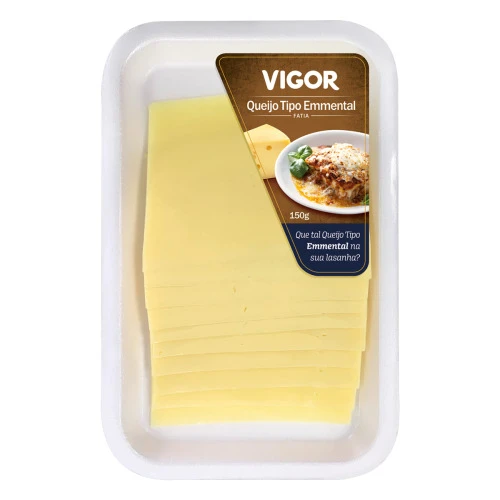 QUEIJO EMMENTAL FATIADO VIGOR 150G