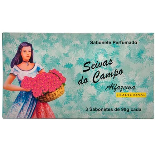 KIT SABONETE ALFAZEMA SEIVAS DO CAMPO TRADICIONAL 3 UNIDADES