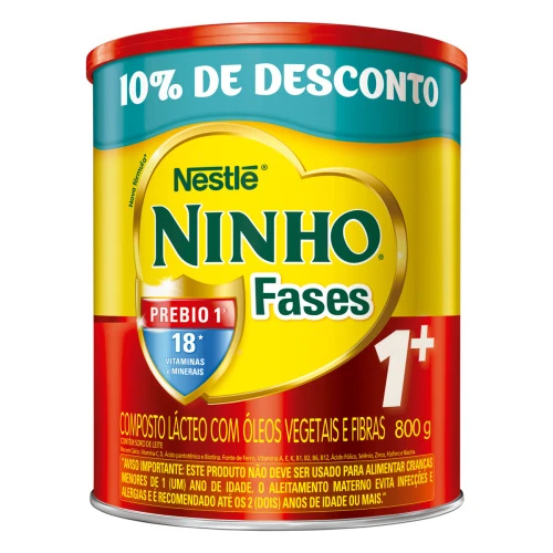 PROMO NINHO FASES 1+ 800G LATA 10% OFF