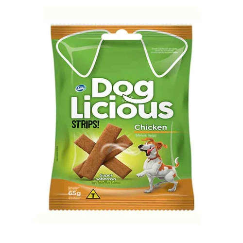 PETISCO DOGLICIOUS STRIPS CHICKEN 65G