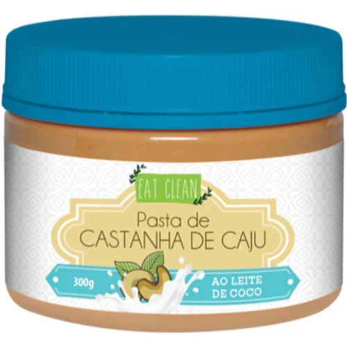 PASTA DE CASTANHA DE CAJU AO LEITE DE COCO EAT CLEAN 300G