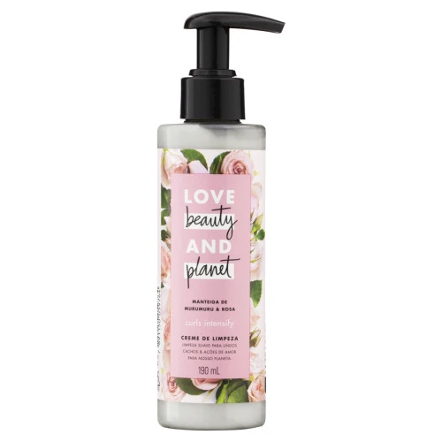 CREME DE LIMPEZA MANTEIGA DE MURUMURU ROSA LOVE BEAUTY PLANET CURLS INTENSIFY FRASCO 190ML