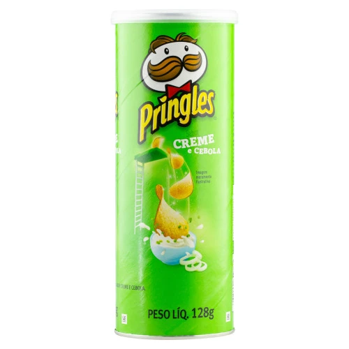 SALGADINHO DE BATATA CREME E CEBOLA PRINGLES TUBO 128G