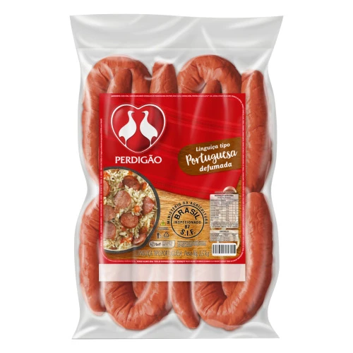 LINGUIÇA PORTUGUESA DEFUMADA PERDIGÃO PACOTE 2 5KG