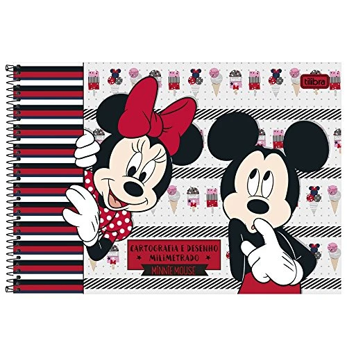 CADERNO C DURA DESENHO TILIBRA MILIMETRADO MINNIE 96FL UN