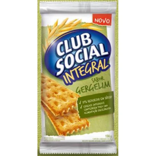 BISCOITO CLUB SOCIAL 288G INTEGRAL GERGELIM