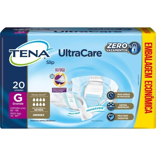 FRALDA GERIATRICA TENA SLIP ULTRA G 20 UNIDADES