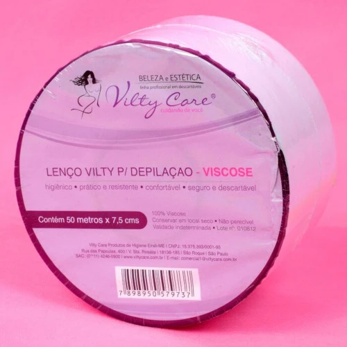 VILTY CARE ROLO PARA DEPILAÇÃO 7 5X23CM 50MTS