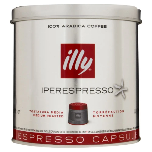 CAFÉ EM CÁPSULA TORRADO E MOÍDO ESPRESSO TORRA NORMAL ILLY LATA 140 7G 21 UNIDADES