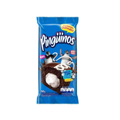 BOLINHO PINGUINOS BAUNILHA 80G