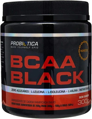 BCAA BLACK 300G NATURAL PROBIÓTICA PROBIÓTICA