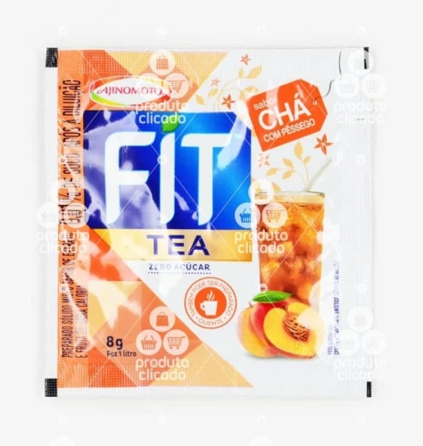 REFRESCO EM PÓ CHÁ COM PÊSSEGO ZERO AÇÚCAR FIT TEA PACOTE 8G