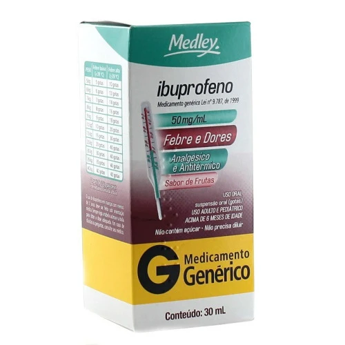 IBUPROFENO 50MG ML SUSPENSÃO ORAL 30ML MEDLEY