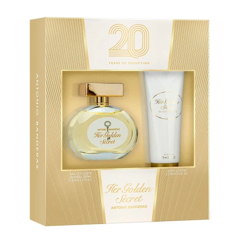 KIT HER GOLDEN SECRET DE ANTÔNIO BANDERAS EAU DE TOILETTE FEMININO 80 ML