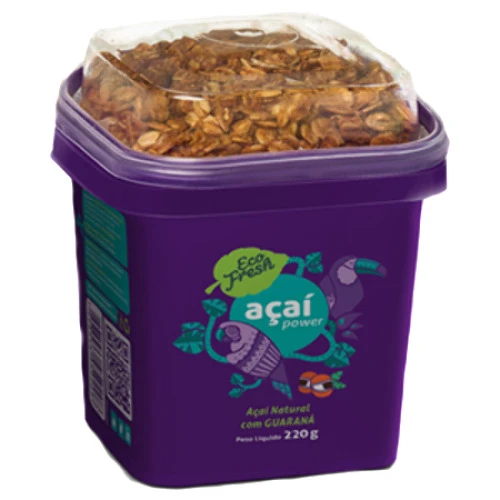 ECOFRESH AÇAÍ NATURAL COM GUARANÁ COM GRANOLA 220G ALIMENTOS