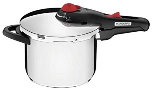 PANELA PRESSÃO AÇO INOX 6L SOLAR TRAMONTINA POLIDA 22 CM