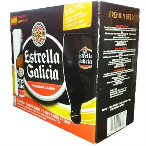 KIT CERVEJA ESTRELLA GALICIA