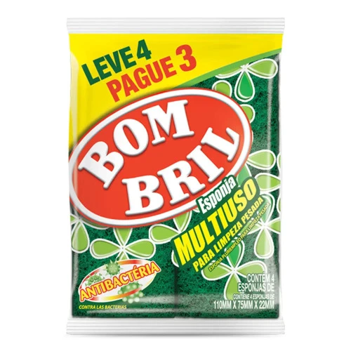 ESPONJA BOMBRIL MULTIUSO LEVE 4 PAGUE 3