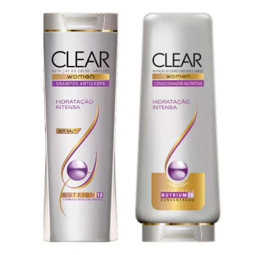 KIT SHAMPOO  CONDICIONADOR CLEAR HIDRATAÇÃO INTENSA 400ML
