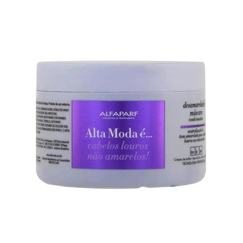 MÁSCARA CONDICIONADORA ALTA MODA TRATAMENTO DESAMARELADOR 300G