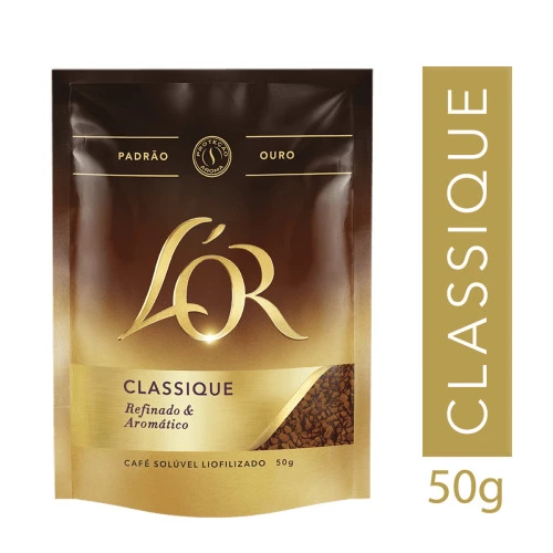 CAFÉ SOLÚVEL LIOFILIZADO CLASSIQUE L OR SACHÊ 50G