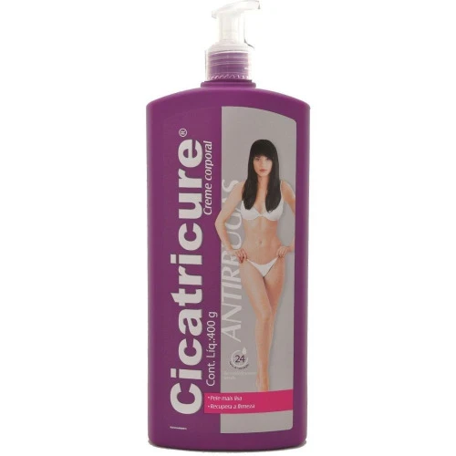 CREME CORPORAL CICATRICURE ANTIRRUGAS 400G