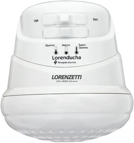 LORENDUCHA 220V 6800W LORENZETTI 7531103 BRANCO PEQUENO