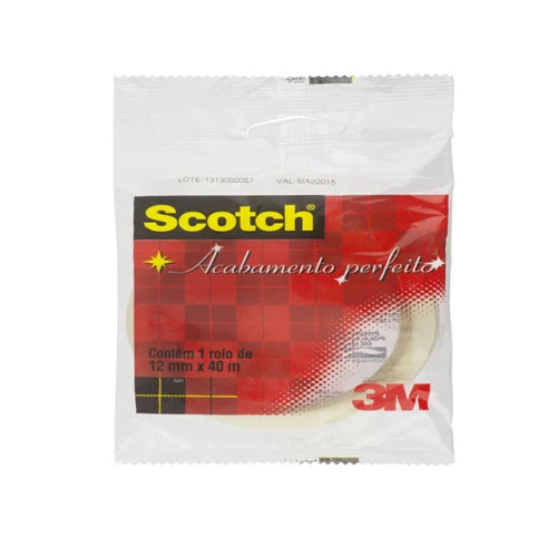 FITA ADESIVA TRANSPARENTE SCOTCH 3M 12MMX40M