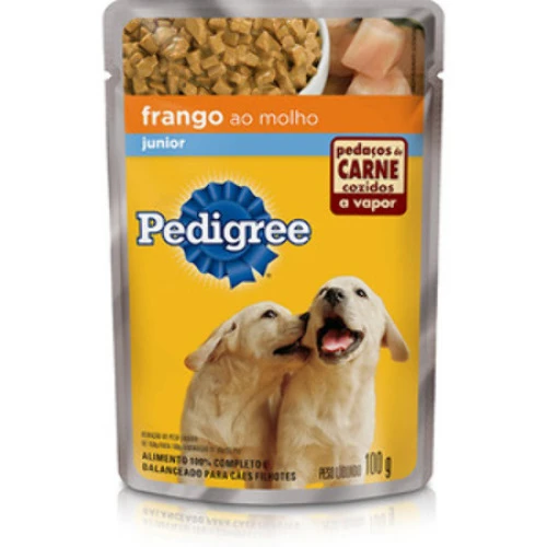 PEDIGREE JÚNIOR FRANGO AO MOLHO SACHÊ 0 1 KG