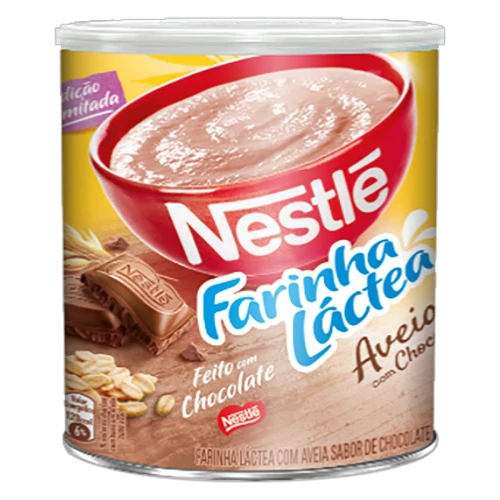 FARINHA LÁCTEA AVEIA COM CHOCOLATE NESTLÉ LATA 380G
