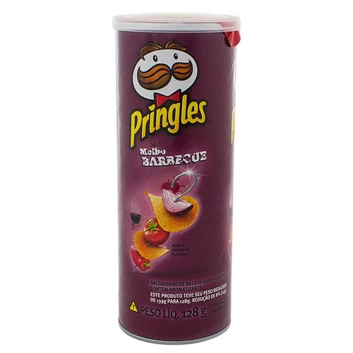 SALGADINHO DE BATATA BARBECUE PRINGLES TUBO 128G