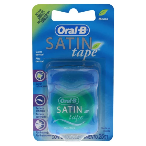 FIO DENTAL MENTA ORAL B SATIN TAPE 25M