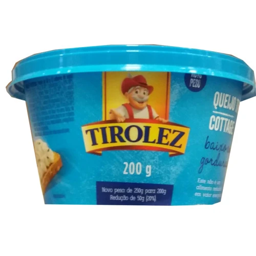 QUEIJO COTTAGE TIROLEZ POTE 200G