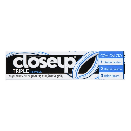 CREME DENTAL CLOSE UP TRIPLE HORTELÃ 90G