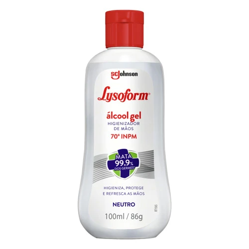 ÁLCOOL EM GEL 70ºINPM NEUTRO LYSOFORM FRASCO 86G