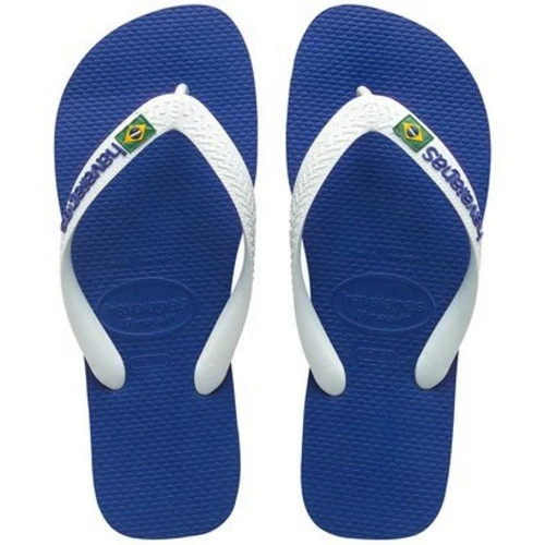 SANDALIA HAVAIANA BRASIL LOGO AZUL NAVAL