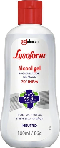ÁLCOOL GEL LYSOFORM 100ML NEUTRO