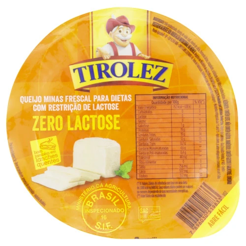 QUEIJO MINAS FRESCAL ZERO LACTOSE TIROLEZ