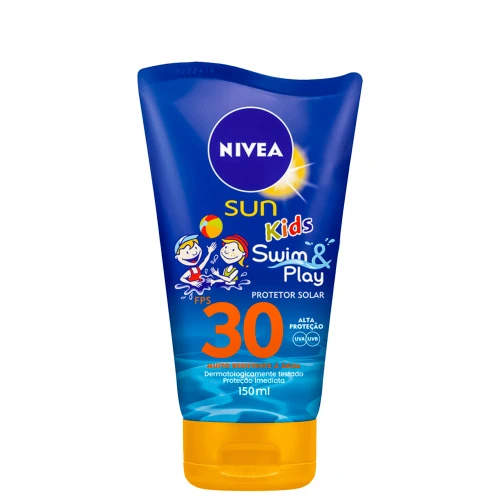 PROTETOR SOLAR SWIM PLAY FPS 30 NIVEA SUN KIDS BISNAGA 150ML