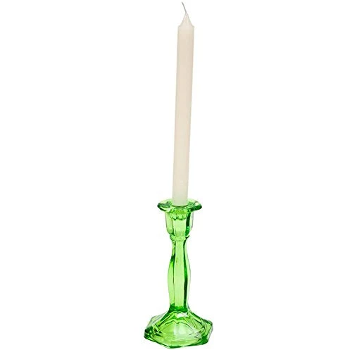 CASTIÇAL DE VIDRO VERDE 11 X 9 5 X 19