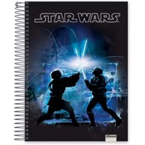 CADERNO UNIVERSITARIO STAR WARS 96 FOLHAS 460G FORONI