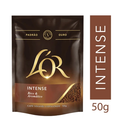 CAFÉ SOLÚVEL LIOFILIZADO INTENSE L OR SACHÊ 50G